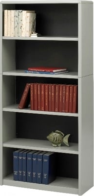 Safco 5-Shelf ValueMate Economy Bookcase 7173GR ES3463 - Titan Tools Direct
