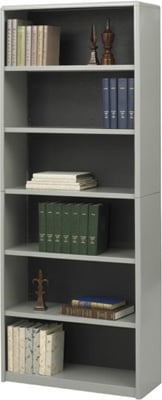 Safco 6-Shelf ValueMate Economy Bookcase 7174GR (Gray)