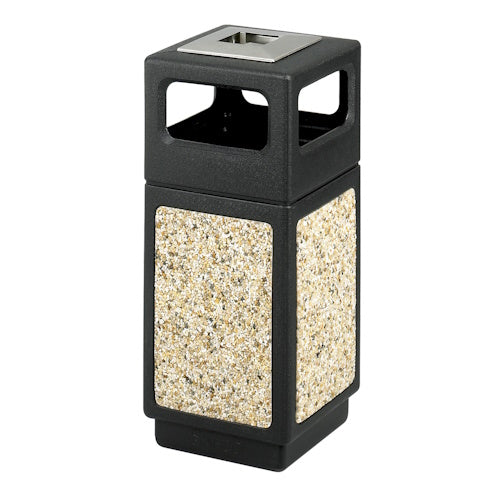 Safco Canmeleon Aggregate Series Receptacle with Side Opening and Urn 9470NC (Black) - Titan Tools Direct