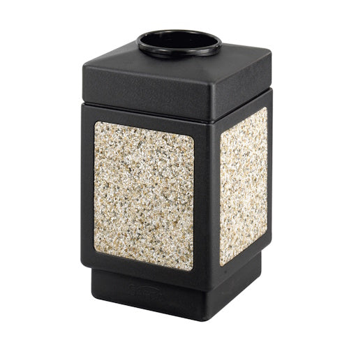 Safco Canmeleon Aggregate Series Receptacle with Top Opening 9471NC (Black)