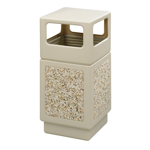 Safco Canmeleon Aggregate Series Receptacle with Side Opening 9472TN (Tan)