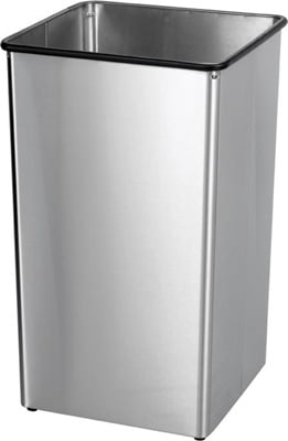 Safco Receptacle Base, 36 Gallon 9663SS (Stainless Steel)