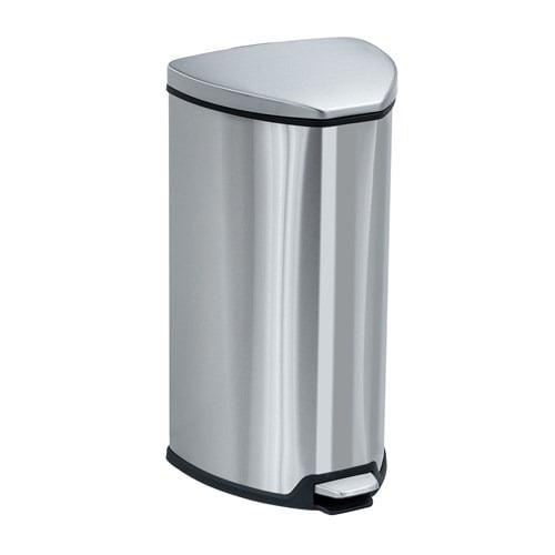 Safco Step-On Receptacle, 7 Gallon 9686SS (Stainless Steel)