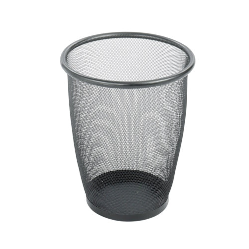 Safco Onyx Mesh Medium Round Wastebasket (Qty.3) 9717BL (Black)