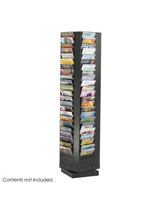 Safco 92-Pocket Steel Rotary Magazine Rack ES3732 4325BL - Titan Tools Direct