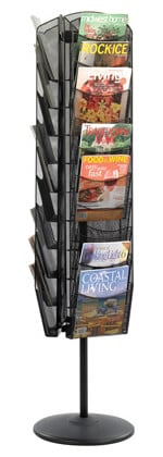Safco Onyx Rotating Mesh Magazine Stand 5577BL - Titan Tools Direct