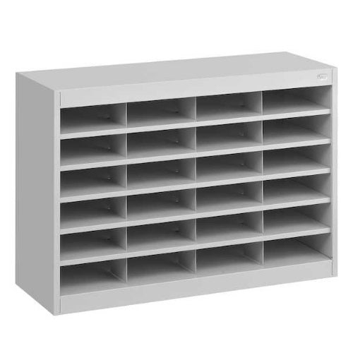 Safco E-Z Stor Literature Organizer, 24 Letter Size Compartments 9211GRR (Gray)