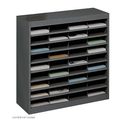 Safco E-Z Stor Literature Organizer, 36 Letter Size Compartments ES3798 9221BLR - Titan Tools Direct