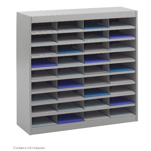Safco E-Z Stor Literature Organizer, 36 Letter Size Compartments 9221GRR (Gray)