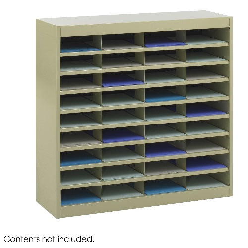 Safco E-Z Stor Literature Organizer, 36 Letter Size Compartments ES3800 9221TSR - Titan Tools Direct