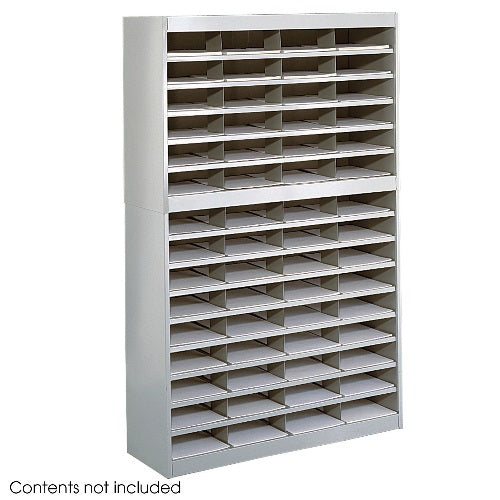 Safco E-Z Stor Literature Organizer, 60 Letter Size Compartments ES3803 9231GRR - Titan Tools Direct