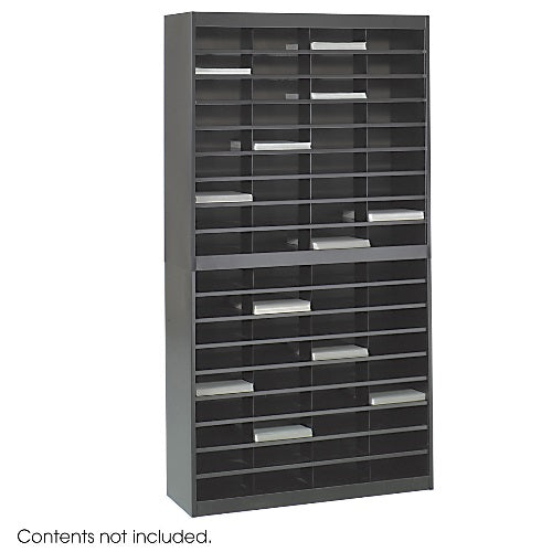 Safco E-Z Stor Literature Organizer, 72 Letter Size Compartments ES3805 9241BLR - Titan Tools Direct