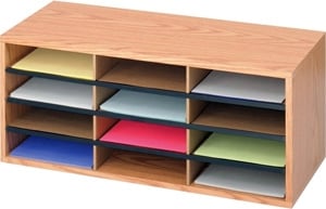 Safco Wood/Corrugated Literature Organizer, 12 ES3827 9401MO - Titan Tools Direct