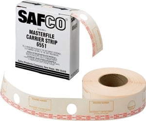 Safco Film Laminate Carrier Strips for MasterFile2 6551