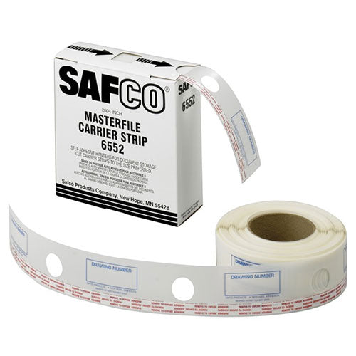 Safco 2-1/4 Wide Polyester Carrier Strips for MasterFile2 6552