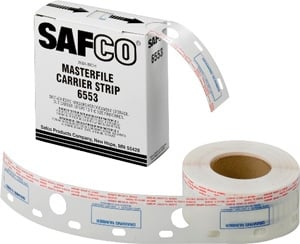 Safco 2-1/2" Wide Polyester Carrier Strips for MasterFile2 6553