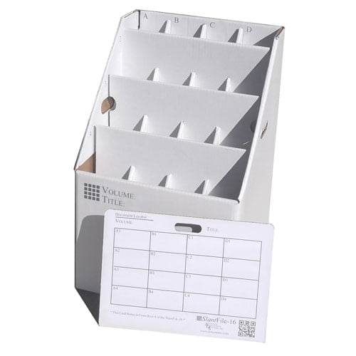 Advanced Organizing Systems - SlantFile-16 Upright Blueprint Roll File (2-Pack Bundle)