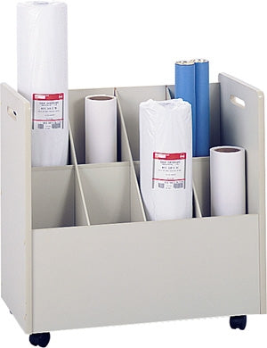 Safco Mobile Roll File 8 Compartment Model 3045