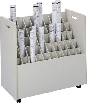 Safco Mobile Roll File 50 Compartment Model 3083