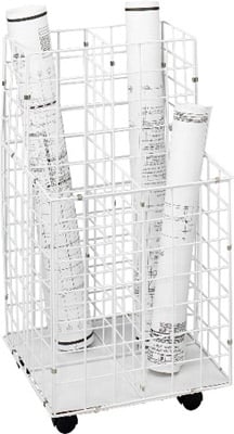 Safco Wire Roll File 4 Compartment Model 3084