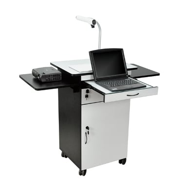 H Wilson Wood Multi-Media Workstation WPSDD3