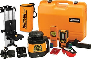 Johnson Level Electronic Self Leveling Horizontal & Vertical Rotary Laser Level Kit 40-6534 - Titan Tools Direct