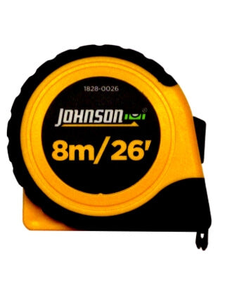 Johnson Level 8m/26 x 1 Metric/Inch Power Tape 1828-0026 - Titan Tools Direct