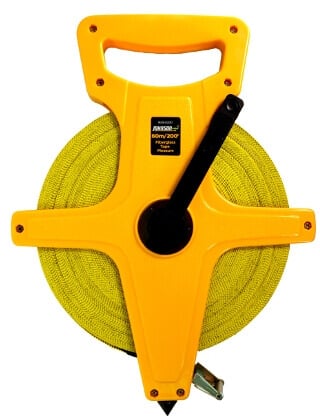 Johnson Level 60m/200' x 1/2" Metric/Inch Fiberglass Long Tape 1829-0200