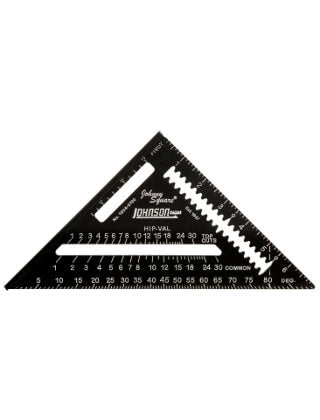 Johnson Level 7 Johnny Square Professional Easy-Read Aluminum Rafter Square 1904-0700 - Titan Tools Direct