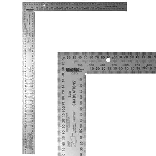Johnson Level CS13 - 400mm x 600mm Metric Steel Framing Square