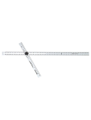 Johnson Level 48 Adjust-A-Square Heavy Duty Aluminum Adjustable T-Square - ADS48 ES5026 - Titan Tools Direct