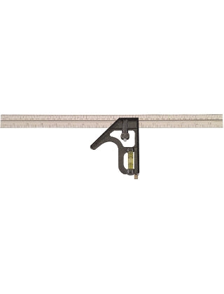 Johnson Level 16" Inch/Metric Heavy Duty Combination Square - 420EM