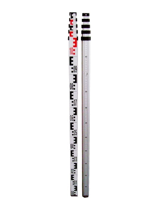 Johnson Level 5-Meter Dual-Scale Metric Aluminum Grade Rod - 40-6327