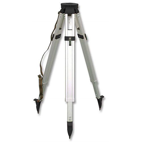 Premium Brand Quick-Clamp Aluminum Flat Head Contractor's Tripod - 60-ALQCI20-BN