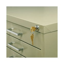 Safco Lock Kit 4981 (Use with 5-Drawer Cabinets 4994, 4996, 4998 ONLY)