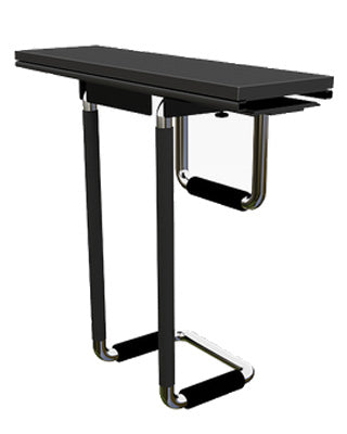ESI Track Mounted Heavy Duty CPU Holder - CPU05-BLK