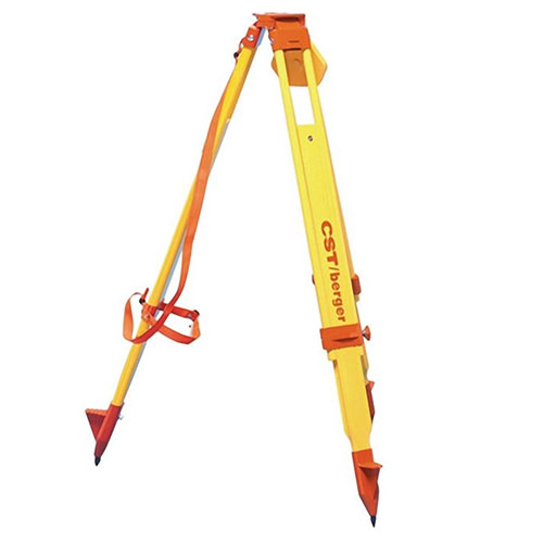 CST/Berger 72 in. Wing Screw Wood Flat Head Heavy-Duty Tripod - Orange - 60-WDW20HV-ONL - Titan Tools Direct