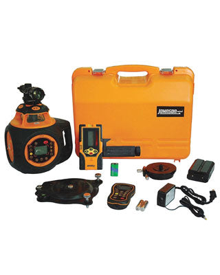 Johnson Level 40-6582 Electronic Self-Leveling Digital Dual Grade Horizontal & Vertical Rotary Laser Kit
