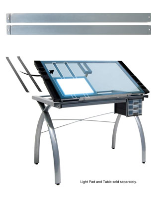 Studio Designs 10049 - Light Pad Support Bars - Silver  - Titan Tools Direct