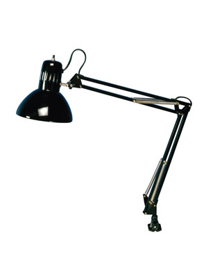 Studio Designs 12022 - Swing Arm Lamp - Black- 13W CFL Bulb Included   - Titan Tools Direct