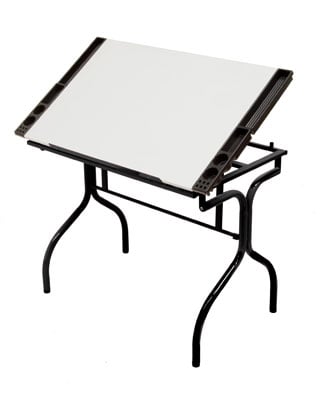 Studio Designs 13221 - Folding Craft Station (Black - White) - Titan Tools Direct