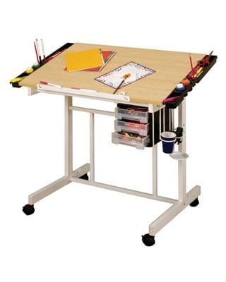 Studio Designs 13251 - Deluxe Craft Station in UPS Box (White - Maple) - Titan Tools Direct