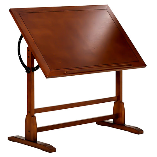 Studio Designs 13305 - Vintage Drafting Table 42  - Rustic Oak   - Titan Tools Direct