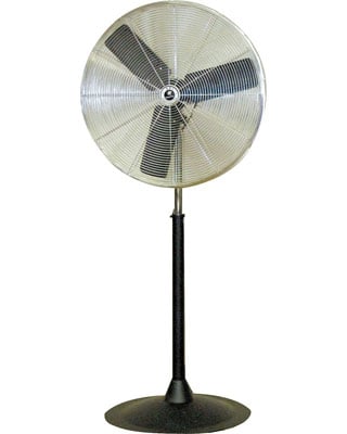 TPI Commercial Circulator 30" Pedestal Oscillating Fan - CACU30PO