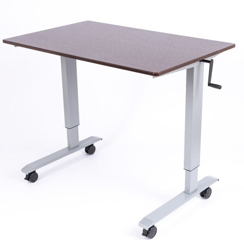 Luxor 48" High Speed Crank Adjustable Stand Up Desk - STANDUP-CF48-DW - Titan Tools Direct