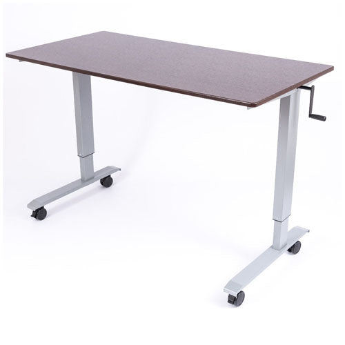 Luxor 60" High Speed Crank Adjustable Stand Up Desk - STANDUP-CF60-DW - Titan Tools Direct