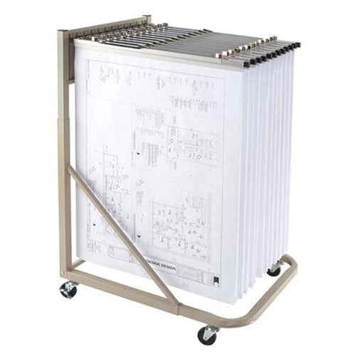 Elite Series ES-RBS-18B - Rolling Blueprint Stand Bundle with a Dozen 18" Clamps
