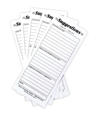 Safco 4231 - Refill Suggestion Cards (Qty. 60) - Titan Tools Direct