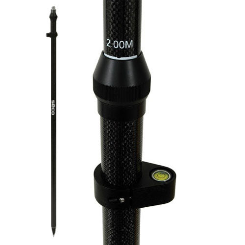 Seco 3-Position Snap-Lock Carbon Fiber Rover Rod for GPS Surveys ...