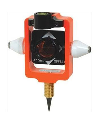 Seco 6405-12-FOR - Nodal Point Stakeout Mini 25 mm Prism with Site Cones (Flo Orange) - Titan Tools Direct